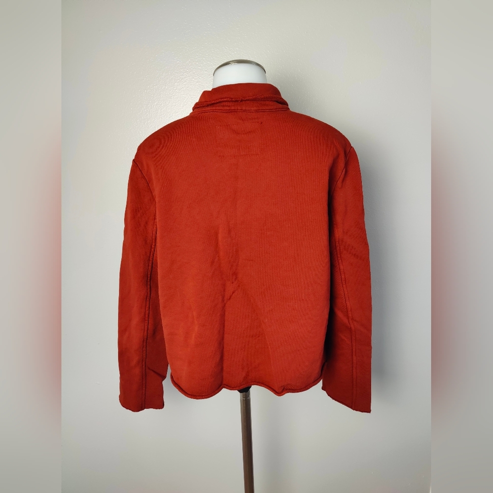 Frank & Eileen Mini Belfast Triple Fleece Peacoat In Spice Small $328 - Picture 7 of 9